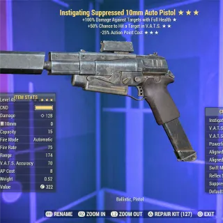 Instigating VHC 35 10mm Pistol 