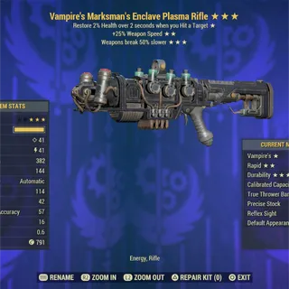 Vampire  Full Mod Enclave Plasma Flamer 