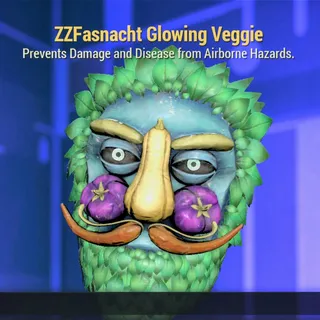 Fasnacht Glowing Veggie Man Mask