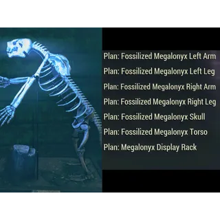 Full Fossilized Megalonyx Plan Set 
