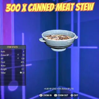 300 x Canned Meat Stew  