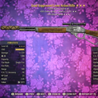 Quad VHC FR Lever Rifle 