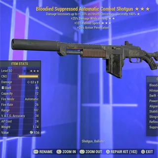 Bloodied DWA FR Combat Shotgun 