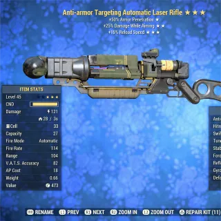 Anti-Armor 25DWA FR NU Laser Rifle 