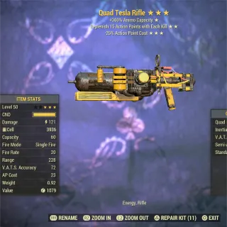 Quad RAP 35 Tesla Rifle 