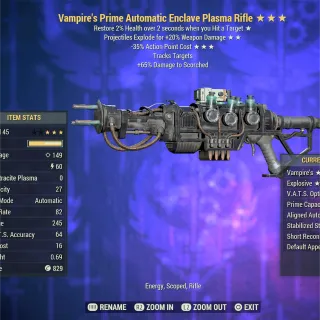 VE35 Full Mod Enclave Plasma Rifle EPR 