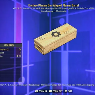 Enclave Aligned Flamer Barrel Mod