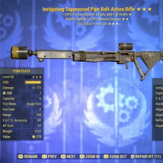 IE25 Pipe Bolt-Action Rifle 