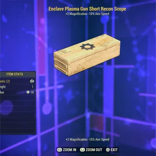Enclave Plasma Gun Short Recon Scope 