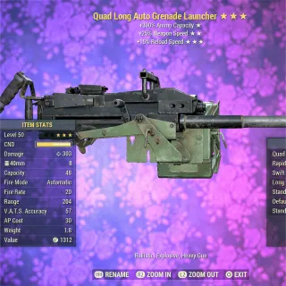 Quad FFR FR Auto Grenade Launcher