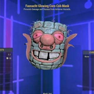 Fasnacht Glowing Corn Cob Mask 