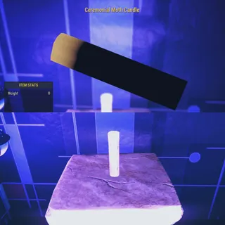 Ceremonial Moth Candle Visible Item 