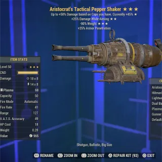 Aristocrat DWA RW Pepper Shaker 