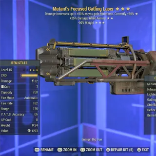 Mutant DWA RW NU Gatling Laser 