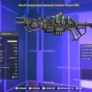 Unrolled Full Mod Enclave Plasma Rifle 