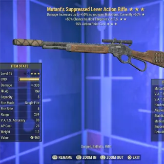 Mutant VHC 35 Lever Rifle 