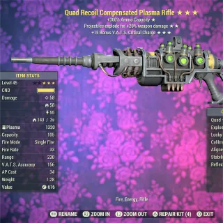 Quad Explosive 15V Plasma Rifle 