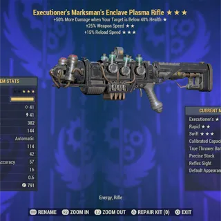 Executioner Full Mod Enclave Plasma Flamer 