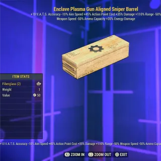 Enclave Plasma Aligned Sniper Barrel