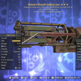 Mutant 5015 Ultracite Gatling 