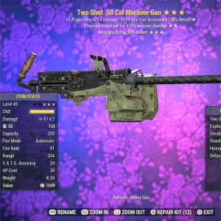 TSE 50BS .50 Cal Machine Gun 