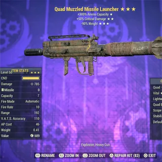 Quad V50 RW Missile Launcher 