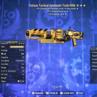 FFFR Durability Tesla Rifle 