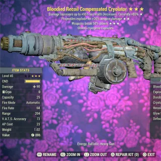 Bloodied Explosive 50BS Cryolator 