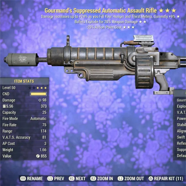 GourE25 Assault Rifle AR - Fallout 76 Game Items - Gameflip