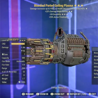 Bloodied DWA 50BS Gatling Plasma Full Mod 