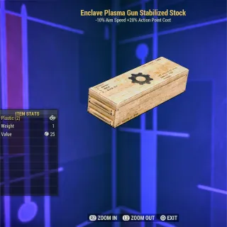 Enclave Plasma Gun Stabilized Stock