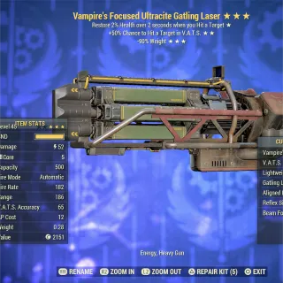 Vampire VHC RW Ultracite Gatling  Laser 