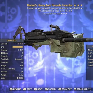 Mutant VHC 25 Auto Grenade Launcher 