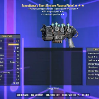 Executioner FFR FR Enclave Plasma Pistol 