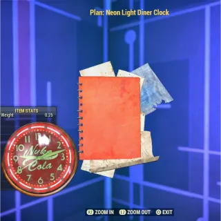 Plan: Neon Light Diner Clock 