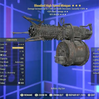 Bloodied Bash RW Minigun 