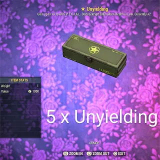 5 x Unyielding Mod Box 