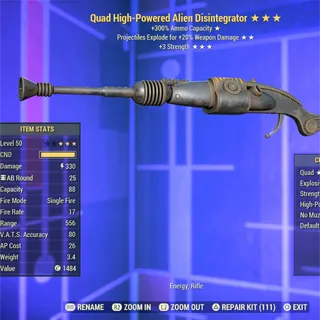 QE 3S Alien Disintegrator 