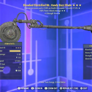 Bloodied PA 3S Mr. Handy Buzz Blade 