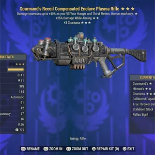 Gourmand  Full Mod Enclave Plasma Flamer 