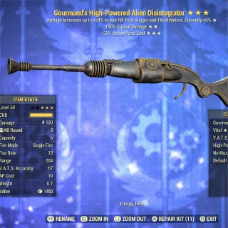 Gourmand 5035 Alien Disintegrator 