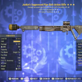 Junkie 5035 Pipe Bolt-Action Rifle 