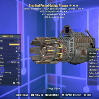 Full Mod Bloodied DWA FR Gatling Plasma 