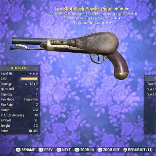 TS 50VHC 35 Black Powder Pistol 