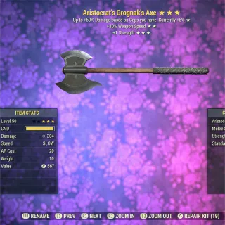 Aristocrat SSS Grognak Axe 