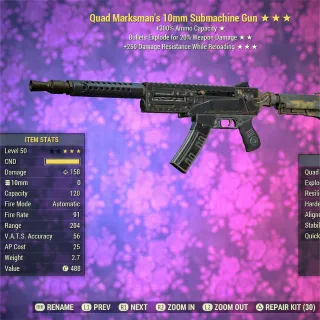 QE 500 10mm Submachine Gun 