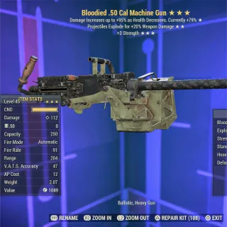 BE 3S .50 Cal Machine Gun 