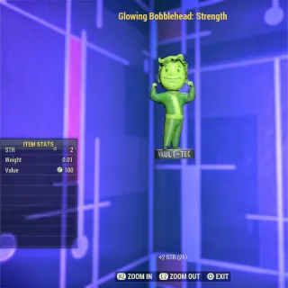 Glowing Bobblehead Strength 