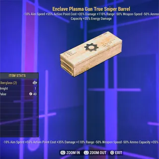 Enclave Plasma True Sniper Barrel 