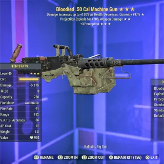 BE 3P .50 Cal Machine Gun 